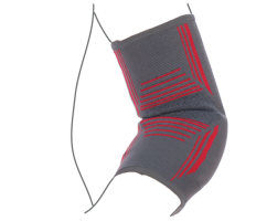 Бандаж на локтевой сустав вязанный эластичный усиленный (арт. R9104)